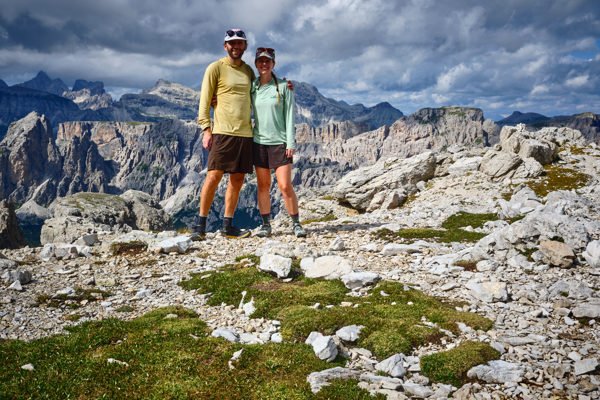 Zoë and I near Refugio Pisciadù